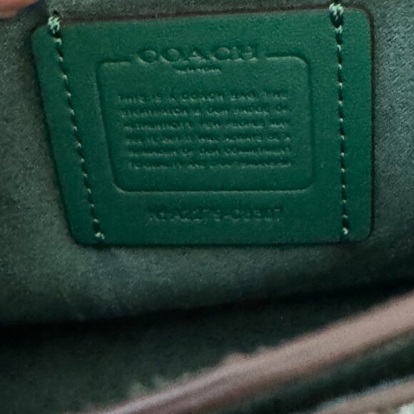 Coach Lonnie Crossbody in Green Signature Jacquard with Matching Wallet - Picture 10 of 10